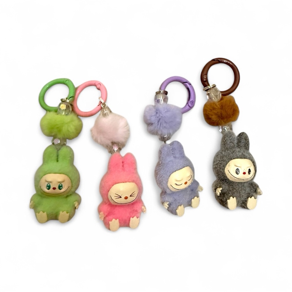 Little Monsters-Lafufu Cute Plush Keychain Set